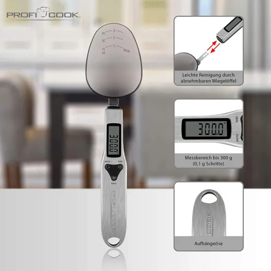 Proficook PC-LW 1214 inox kanálmérleg PCLW1214