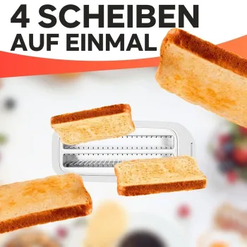 Clatronic TA3802 fekete 4 szeletes hosszú nyílású kenyérpirító