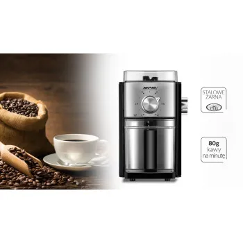 MPM kávéörlő MMK-08 inox 17 örlési fokozattal MMK08