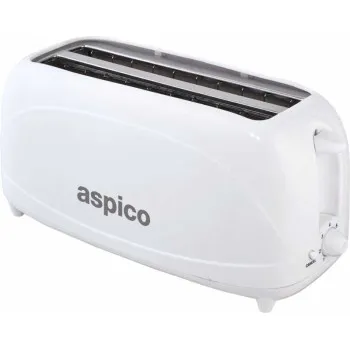 ASPICO KP1000 kenyérpirító, 1200W, 4 szelet kenyérhez, hosszúszeletes