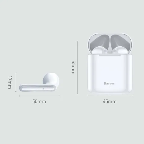 Baseus Encok W09 NGW09-06 mini vezeték nélküli fülhallgató Bluetooth 5.0, zöld