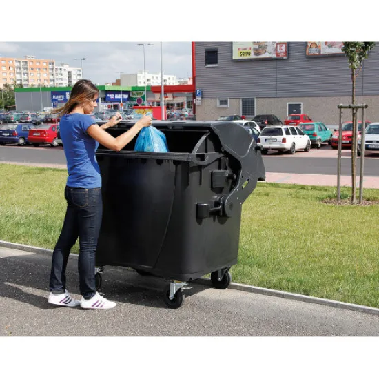 műanyag konténer 1100 literes piros