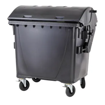 műanyag konténer 1100 literes fekete