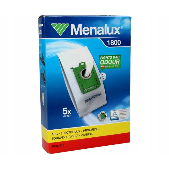 Menalux 1800 S-Bag Electrolux-Philips porzsák szintetikus porzsák 5db