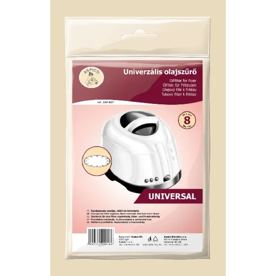 Aspico 184657 Fritőz zsírfilter 8db