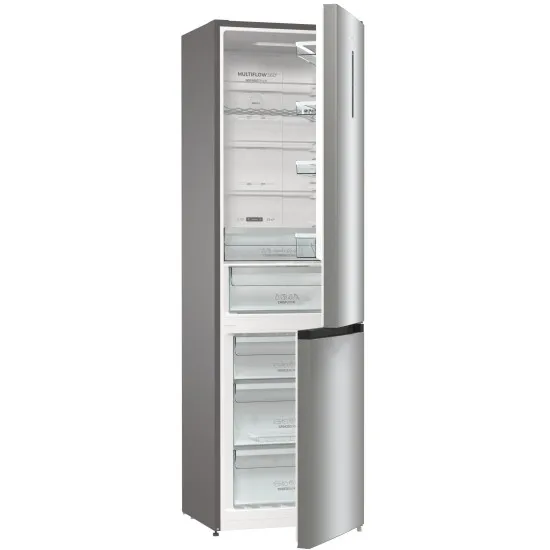 Gorenje NRK6202AXL4 No Frost inox kombinált hűtőszekrény, 235/96L, 60x59.2x200 cm