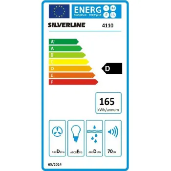 SILVERLINE 4110 ISOLA VETRO 90cm SZIGET INOX elszívó 4110.9.652.02