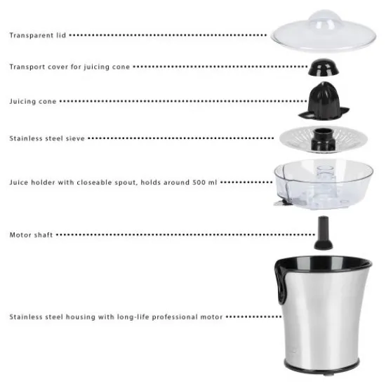 ProfiCook PC-ZP 1018 citrusfacsaró 100W inox