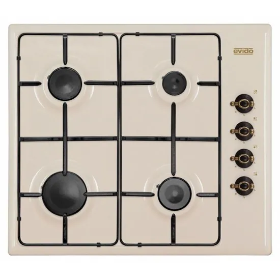 Evido RUSTIC-H60C bézs 60cm beépíthető gáz főzőlap HGR60C.1