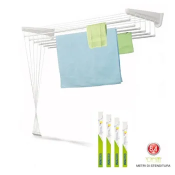 Rayen 67915 ruhaszárító 140 cm ROMA függőlegesen mozgó, falra vagy mennyezetre szerelhető