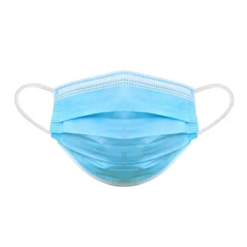 Szájmaszk 3 rétegű kék 10 db / csomag PR-069D