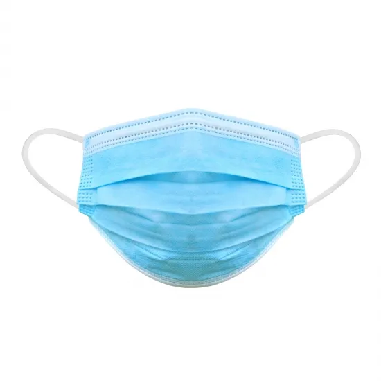 Szájmaszk 3 rétegű kék 10 db / csomag PR-069D