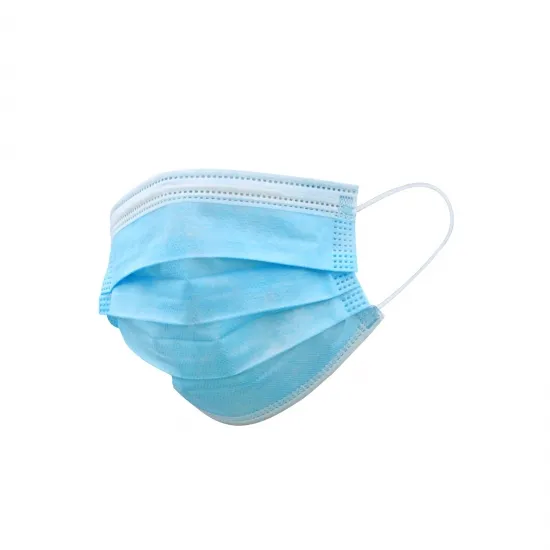 Szájmaszk 3 rétegű kék 10 db / csomag PR-069D