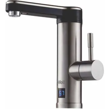 Well Stream Elektromos átfolyós vízmelegítő csaptelep vízhőmérséklet kijelzéssel Well FCT-EL-Stream-WL