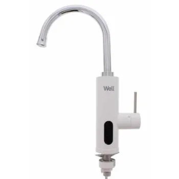 Elektromos átfolyós vízmelegítő csaptelep vízhőmérséklet kijelzéssel Well FCT-EL-Billabong-WL
