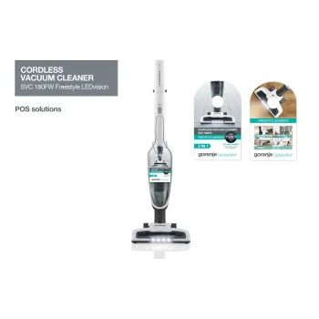 Gorenje SVC180FW álló porszívó, 120W, fehér szín 