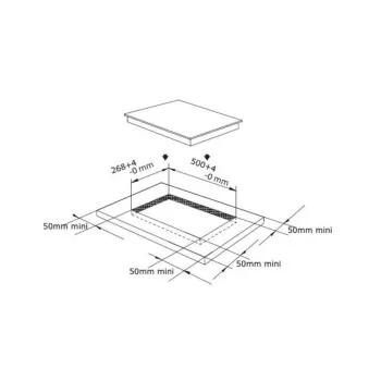 EVIDO DOMINO V 32B ceran beépíthető DOMINO-V HVD32B.1 főzőlap