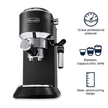 Delonghi EC685BK Dedica Pump eszpresszó kávéfőző fekete