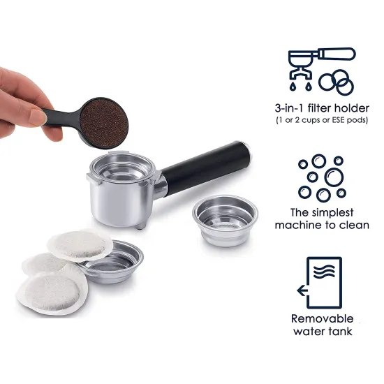 Delonghi EC685M Dedica Pump eszpresszó kávéfőző, inox