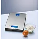 Clatronic KW 3412 konyhamérleg, kék LCD kijelző, Inox KW3412