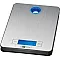 Clatronic KW 3412 konyhamérleg, kék LCD kijelző, Inox KW3412