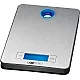 Clatronic KW 3412 konyhamérleg, kék LCD kijelző, Inox KW3412