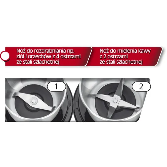 MPM MMK-06M kávé magvak növények darálására 2 tartály inox MMK06M