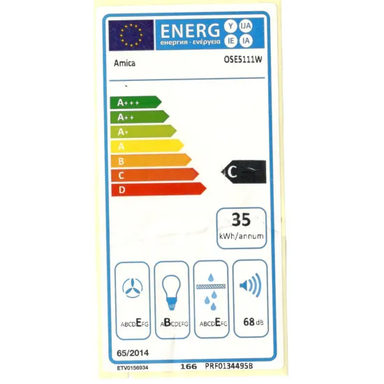 Amica OSE5111W fehér hagyományos 50cm elszívó