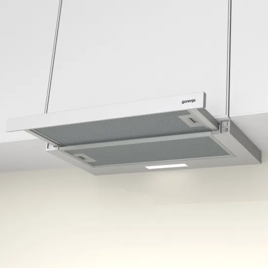 Gorenje TH60E3W fehér beépíthető teleszkópos konyhai elszívó, 