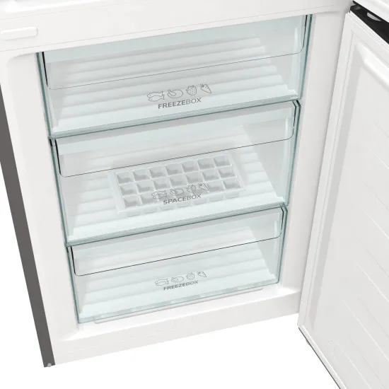 Gorenje NRK6202AXL4 No Frost inox kombinált hűtőszekrény, 235/96L, 60x59.2x200 cm