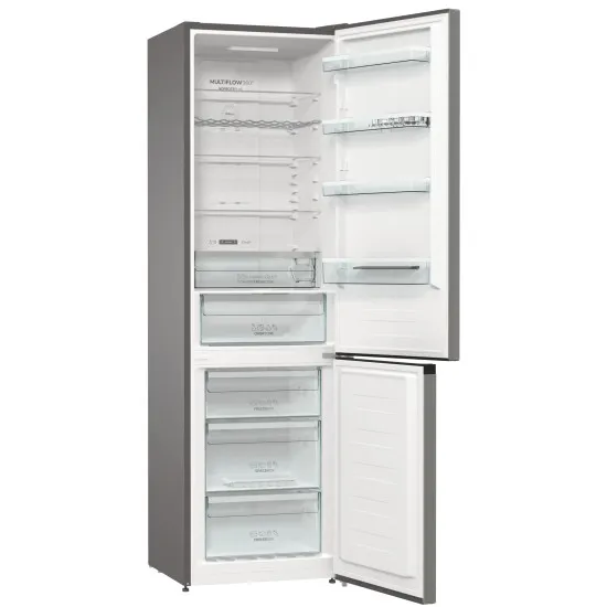 Gorenje NRK6202AXL4 No Frost inox kombinált hűtőszekrény, 235/96L, 60x59.2x200 cm