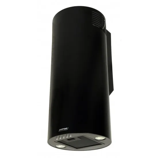 MPM falra szerelhető hengeres fekete elszívó MPM-31-OT-01