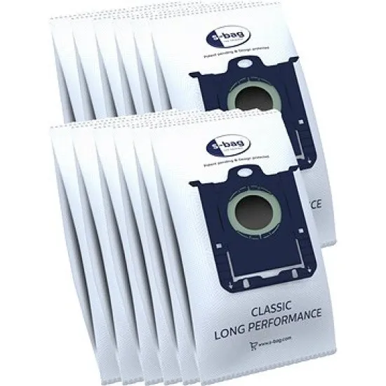 Electrolux E201SM porzsák szett 12db S-Bag Classic Long Perfomance porzsák