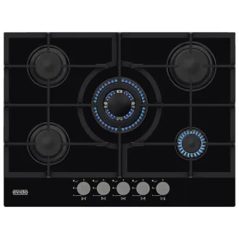 EVIDO MURANO 70B  HGM7WB.1 üveg-gáz 5 GÁZÉGŐS beépíthető ÜVEG GÁZ főzőlap