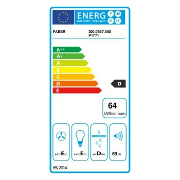 Faber 741 Base X A 50 felső légkivezetéses konyhai elszívó 50cm inox 300.0557.501