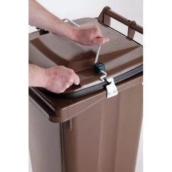 Europlast kuka 240l GASTRO hulladék gyűjtésére éttermek konyhák számára, karos szerkezettel gumis tömítéssel