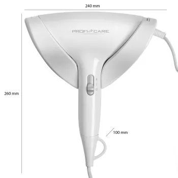 ProfiCare PC-HT 3044 fehér falra szerelhető hajszárító