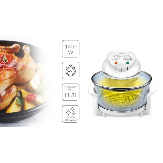 MPM MKO01 Halogén sütő 1400W zsíradék nélküli sütés MKO-01