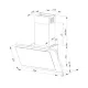 MPM MPM-60-OM-37 fehér fali döntött 60cm elszívó