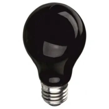 Fekete terrárium izzó A60 60W E27 Helios NOC2172