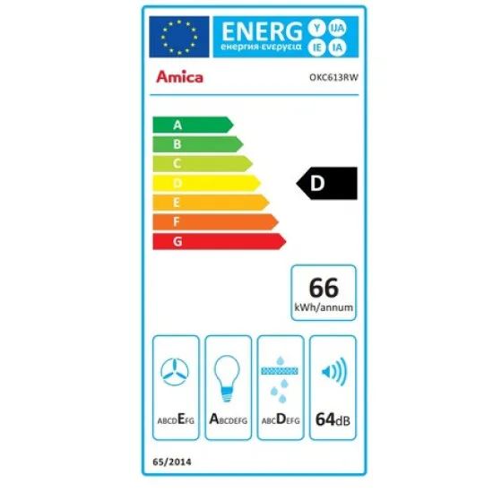 Amica OKC613RW rusztikus kürtős párelszívó