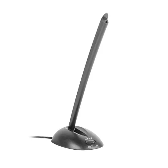 Natec Snake asztali mikrofon fekete MC-SNA-B-MJ