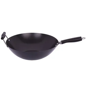 MPM SPC2 wok 35cm-es serpenyő szénacél anyagú indukciós tűzhelyen is használható