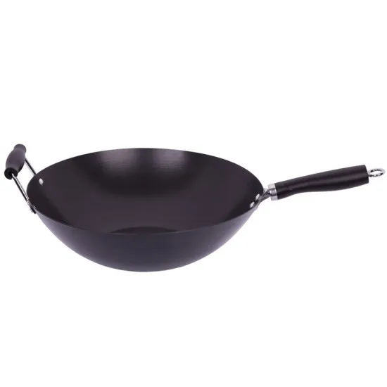 MPM SPC2 wok 35cm-es serpenyő szénacél anyagú indukciós tűzhelyen is használható