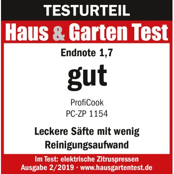 ProfiCook PC-ZP 1154 citrusfacsaró 160W inox