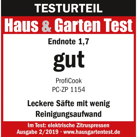 ProfiCook PC-ZP 1154 citrusfacsaró 160W inox