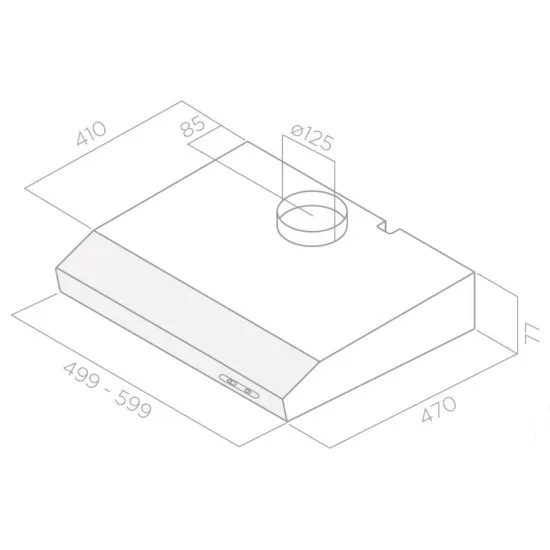 Elica VERVE 60cm szürke PRF0086554B szabadonálló páraelszívó