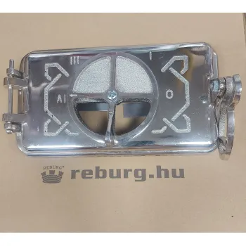 Cserépkályha hamuajtó nikkelezett