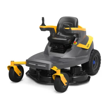 Stiga GYRO 900e helyben forduló akkumulátoros fűnyíró traktor,szénkefe nélküli motor,hátsó kidobás,mulcsozás(opcionális) funkcióval