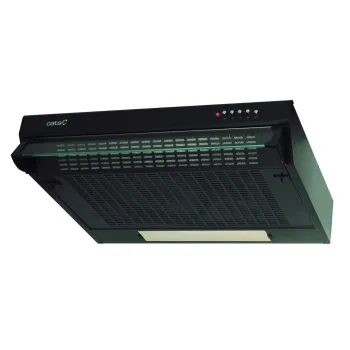 CATA F-2060 BK/L FEKETE 60cm konyhai elszívó mosható fém zsírszűrővel 